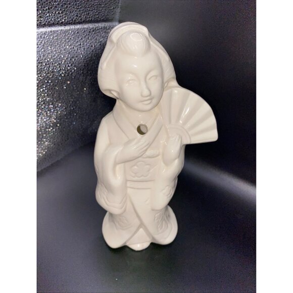 Vintage Ceramic Geisha Figurine w/Fan Drinking Cup Benihana of Tokyo - Picture 14 of 14